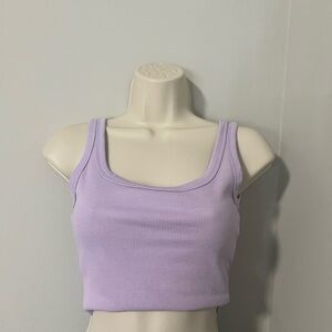 Lavender Ribbed Tank Top